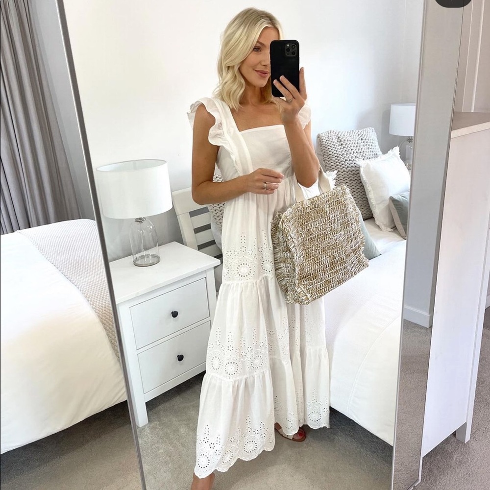 Cotton embroidery dress bloggers fav - Picture 1 of 15